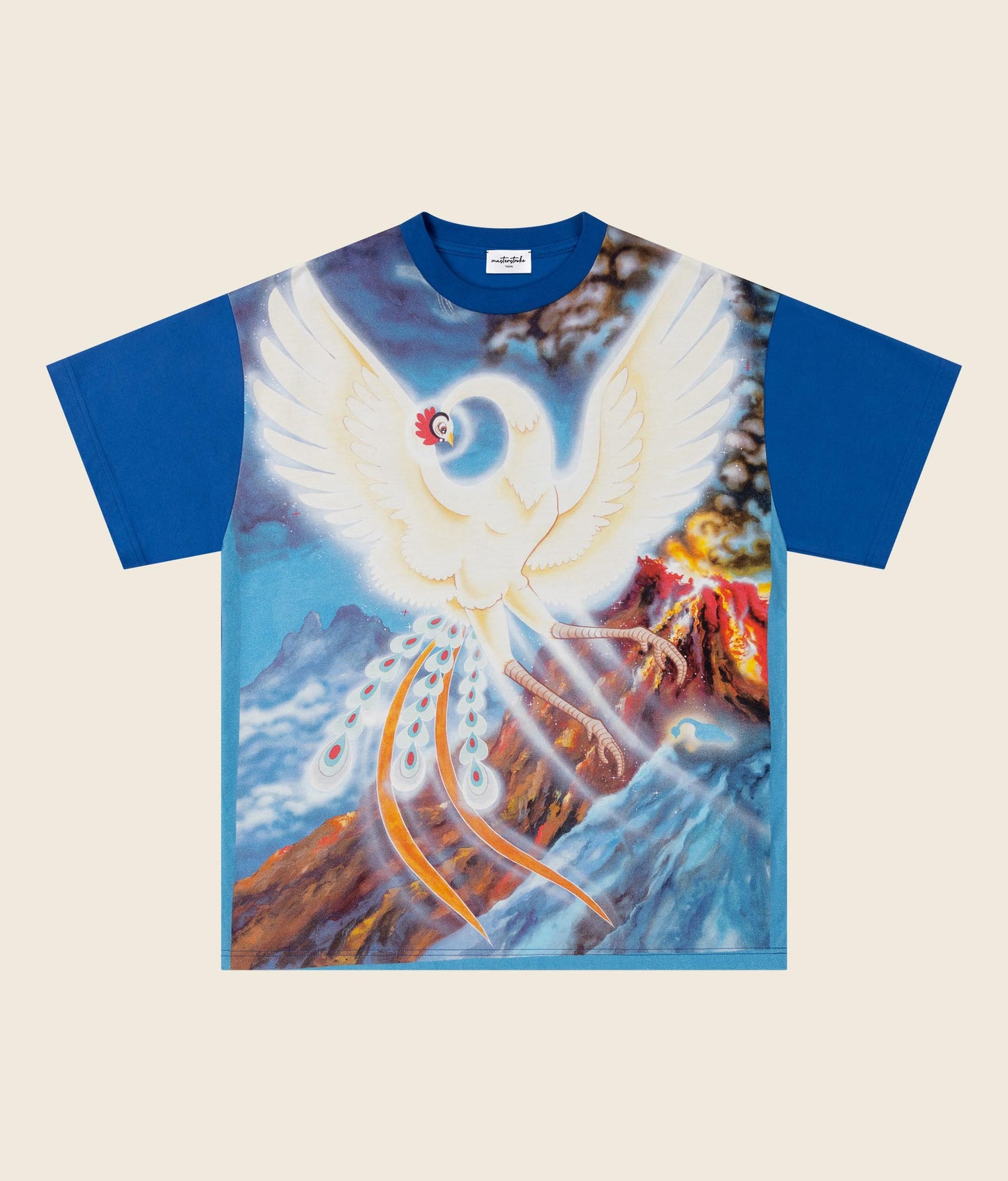 Phoenix Flying Over a Volcano Tee